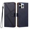thumbnail image 2 of Leather For Apple iPhone 14 Pro Max, Flip Wallet Leather Case With Card Holder Magnetic Closure Protective Phone Cases Cover,Blue,For iPhone 14 Pro Max, 2 of 7