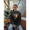 thumbnail image 2 of The Owl With An Umbrella Sweatshirt Women -Image by Shutterstock, Female x-Large, 2 of 4