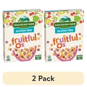 (2 pack) Cascadian Farm Organic Fruitful O's Cereal, Gluten Free, 10.2 oz
