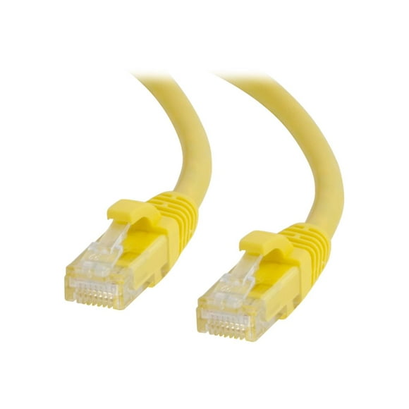 C2G 6in Cat6 Ethernet Cable - Snagless Unshielded (UTP) - Yellow - Patch cable - RJ-45 (M) to RJ-45 (M) - 6 in - UTP - CAT 6 - molded, snagless, stranded - yellow