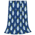 thumbnail image 2 of Bingfone Beautiful King Penguin Pattern Print Flannel Fleece Blanket Throw Blanket For Bed,Sofa,Couch,Travel,Camping(40"X30"), 2 of 9