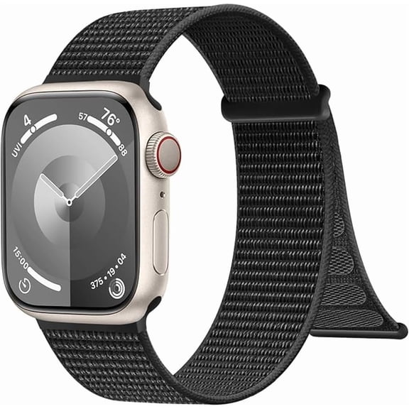 GoldMine Sport Nylon Loop Bands Compatible with Apple Watch Bands 40mm 44mm 45mm 38mm 41mm 42mm 46mm 49mm for Women Men, Adjustable Braided Straps for iWatch Series 11/10/9/8/7/6 SE/Ultra 3 2 1