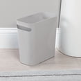 thumbnail image 6 of mDesign Plastic Small 1.5 Gallon/5.7 Liter Trash Can with Handles, 2 Pack, Gray, 6 of 9