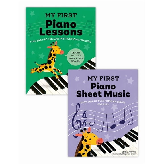 My First Piano Books My First Piano Book Set: Easy-To-Learn Lessons and Sheet Music (2 Books in 1), (Paperback)
