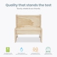 thumbnail image 4 of Dream On Me Little Steps Step Stool / Anti-slid base / Multipurpose Kids Step Stool / Sturdy & solid stool for kids In Natural, 4 of 9