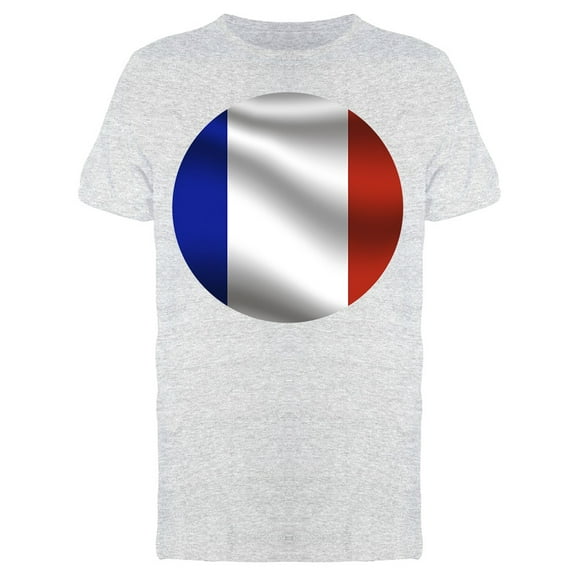 Circled French Flag Colors Tee Men's -Image by Shutterstock