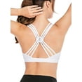 thumbnail image 5 of SHCKE Women Cross Back Yoga Bra Activewear Padded Comfortable Fitness Sports Bra, 5 of 5