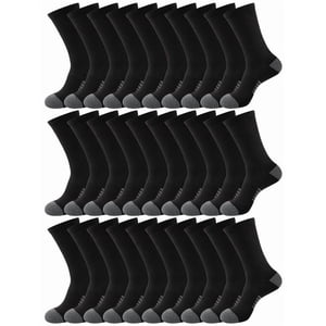 Cooplus Men's Crew Socks, 15-Pack