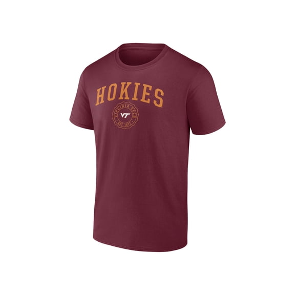 NCAA Virginia Tech Hokies Men's Maroon Cotton Short Sleeve T Shirt