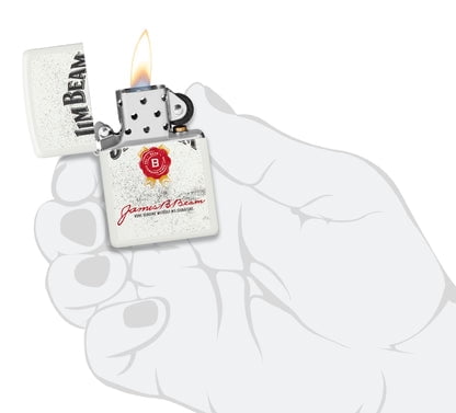Zippo Lighter - Customized Engraved Message on Windproof Jim Beam 46306