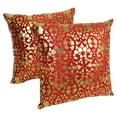 thumbnail image 3 of Blazing Needles 20 inch Paisley Scaled Throw Pillow in Teal (Set of 2), 3 of 6