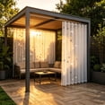 thumbnail image 4 of WDOBM Window Curtains, Privacy Curtains, No Drill Portable Waterproof Mosquito Net Outdoor Folding Curtain, Sheer Curtains, Light Filtering Curtains for Patio Curtains, 4 of 6