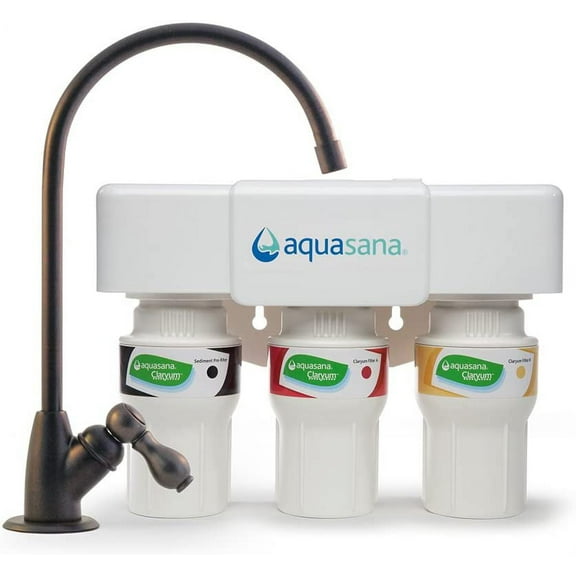 Aquasana 3-Stage Under Sink Water Filter System - Oil-Rubbed Bronze - AQ-5300.62