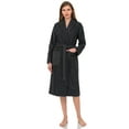 thumbnail image 3 of TowelSelections Women's Robe, Turkish Cotton Terry Shawl Bathrobe Large/X-Large Charcoal, 3 of 5