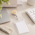 thumbnail image 6 of Retractable Flower Badge Holder For Nurse, 3D Cartoon Flora Chest Card Clip With Easy Pull Buckle, 6 of 6