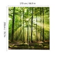 thumbnail image 2 of Nimomo Rideau Durable Forêts Soleil Impression Ombrage Rideaux pour Balcon Chambre Salon Fenêtre(170 * 200cm), 2 of 8