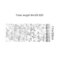 thumbnail image 2 of Tunhigl Table Runner - Sequin Glitter Foil Metallic Thin Mesh Runner Roll 30 ft - Gauze Table Runner with Floral Bouquet Strap for Wedding, Holiday, Christmas, Party, Banquet, Home Decor Silver, 2 of 7