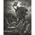 thumbnail image 2 of Posterazzi DPI1859773 Engraving From The Dore Bible Illustrating Exodus Xxxii 19 Moses Breaking The Tables of The Law by Gustave Dore 1832-188 Poster Print, 13 x 17, 2 of 4
