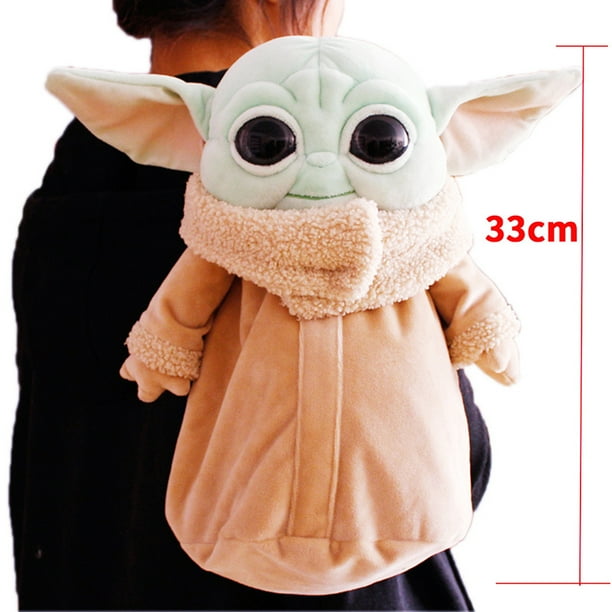 Mochila de peluche de la serie de TV Mandalorian Baby Yoda Grogu morral de peluche suave Kawaii Baby Yoda regalos de Navidad para ninos y ninas Bodega Aurrera en linea