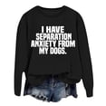 thumbnail image 2 of Women's Trendy Pullover Hoodie Letter Print Round Neck Top For Fall & Winter Lined Pullover Women Junior Girls Sweatsuits Pullover Crop Top Sweatshirt for Women Ladies Sweatsuits Juniors Blouses Tops, 2 of 5