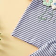thumbnail image 6 of TOWED22 Baby Girl Summer Short Set Heart Print Tee and Ruffle Hem Shorts 6-18 Months Light Blue,6-9 M, 6 of 9