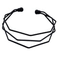 thumbnail image 3 of Brazalete abierto Yinane de acero inoxidable negro, 3 of 6