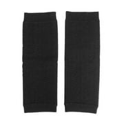 Toutek 2pcs Cellulite Leg Slimming Wraps Fat Burner Belt Thigh Lose Weight (Black)