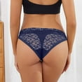 thumbnail image 3 of Bigersell Cotton Underwear Clearance Ladies Underwear Panties Boy Shorts Panty Style P-544 Cotton Plus Size Panties Cotton Thong Briefs Mid Waist Women's Bikini Panties Dark Blue L, 3 of 6