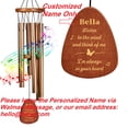 thumbnail image 3 of Personalized Wind Chimes for Outside, Customized Name Memorial Gift, 25.5'' Bereavement Wind Chimes Gifts, Sympathy Gift Garden Patio for Loss of Mom Dad Nanny Grandpa Brother Loved One, 3 of 8