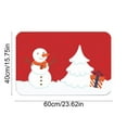 thumbnail image 2 of Uuowzo Bathroom Rugs Snowman Entryway Bath Washable Shower Rug Cute Small Front Door Rug Non-Slip Floor Bath Mat Xmas Absorbent Rug Carpet for Bathtub Kitchen Bedroom Porch, 16"x24", 2 of 6