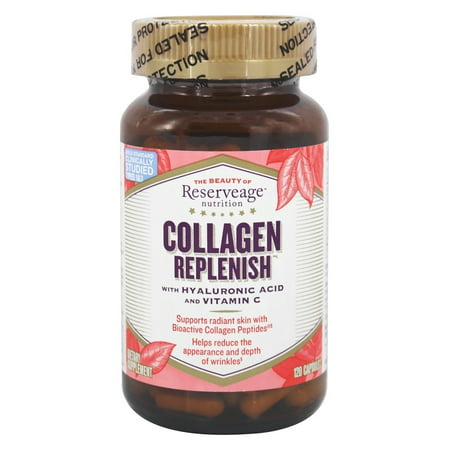 Reserveage Nutrition - Le collagène avec Reconstituer l'acide hyaluronique et de vitamine C - 120 Vegetarian Capsules