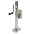 thumbnail image 1 of Adjustable Trailer Jack with Wheel Heavy Duty Side Rotation Handle Swivel Trailer Tongue Jack 1200lbs Load Capacity for ATV UTV Yacht Trailers RVs Galvanized Steel, 1 of 7