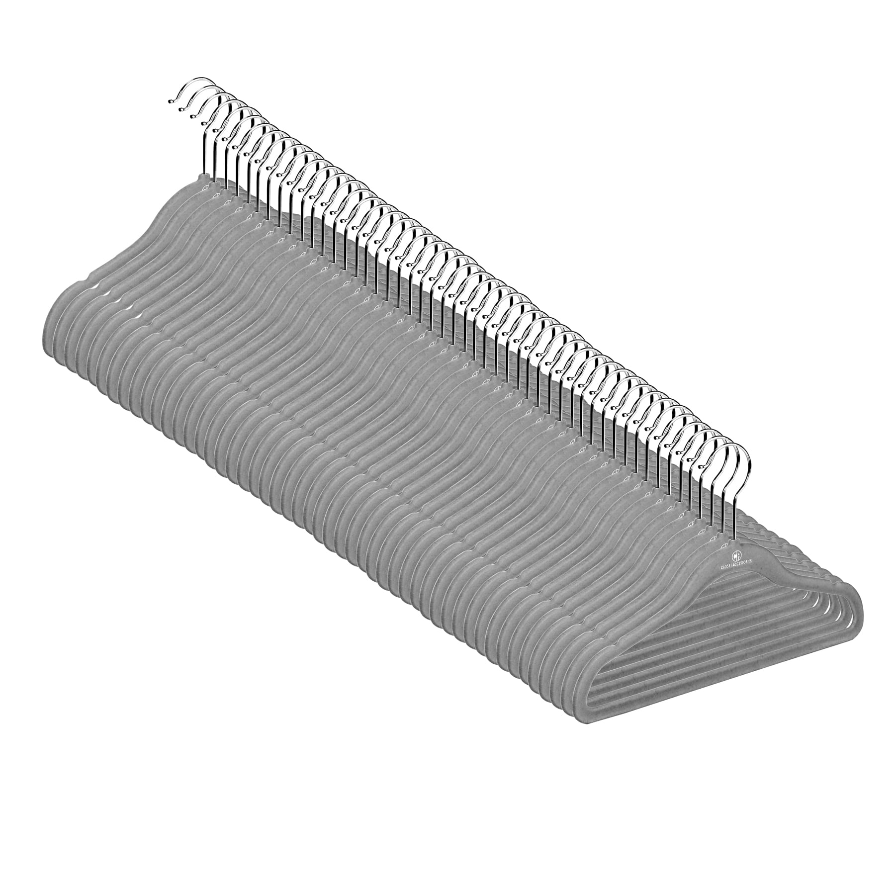 Kids Velvet Hangers, Sturdy and Space Saving Hangers.Grey (Charcoal