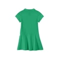 thumbnail image 3 of CCRFTGI Polo Dress for Kids Girls Size 7-8 Short Sleeve Uniform Cute Pleated Flare Skater Polo Dresses Summer Button Collared Pique Polo Dress Green 7-8 Years, 3 of 4