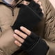 thumbnail image 3 of Guantes cálidos con solapa para otoño e invierno, guantes de forro polar a prueba de frío, cómodos guantes deportivos con aislamiento térmico flexibles para exteriores, 3 of 4