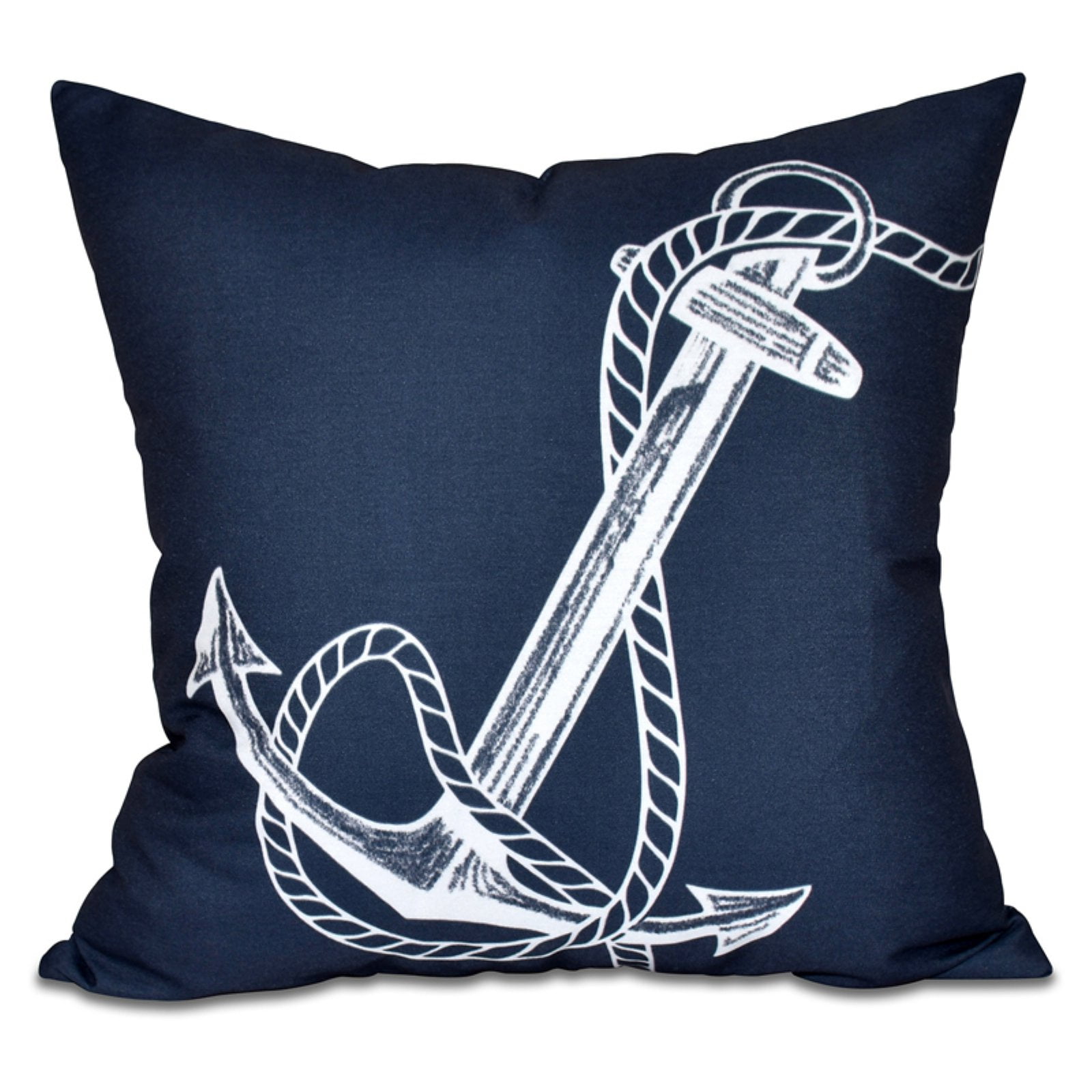 Simply Daisy 16" x 16" Anchored Geometric Print Pillow, Brown