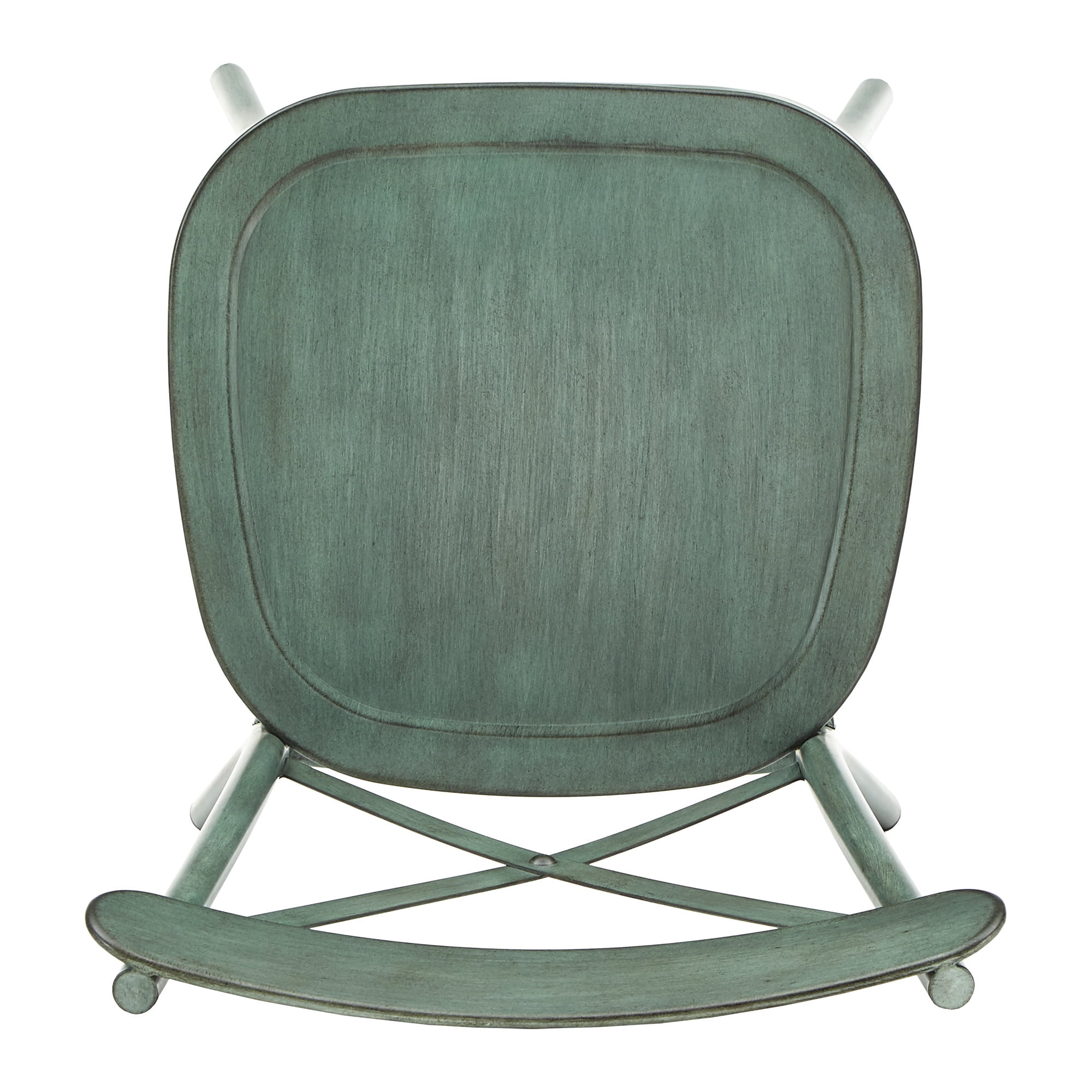 Weston Home Perry X-Back Metal Dining Chairs, Set of Two, Antique Sage