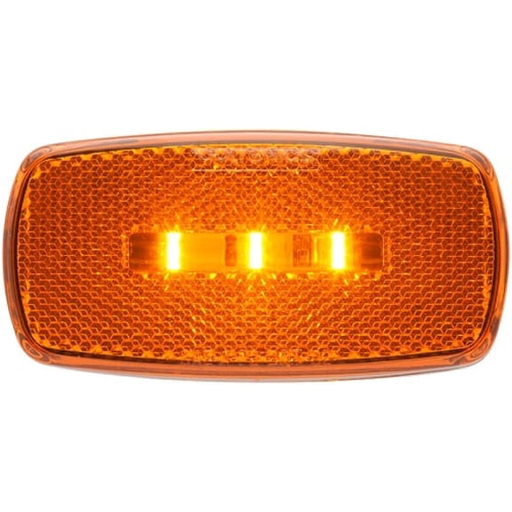 Optronics - MCL32ABB - LED MARK LIGHT OVAL BLK BSE AMBER - (Pack of 1)