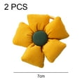 thumbnail image 2 of Dinheiro Lazos elásticos de algodón con forma de flor y coleta, 2 of 5