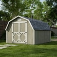 thumbnail image 2 of Little Cottage Co. 10x12 Classic Gambrel Barn with 4 ft. Sidewalls and Floor, Outdoor Wood Storage Shed Do-It-Yourself Precut Kit, 2 of 14