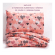 thumbnail image 3 of Juego De Sábanas Matrimoniales Estampado Corazones De Microfibra Malubero Rosa, 3 of 4