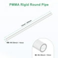 thumbnail image 3 of Tubo de acrílico rígido claro de 1 paquete, 10 mm [0.39"] ID x 14 mm [0.55"] OD tubo redondo de plástico para sistema de refrigeración de agua / lámparas / fuentes / acuarios [305 mm / 12 IN], 3 of 7
