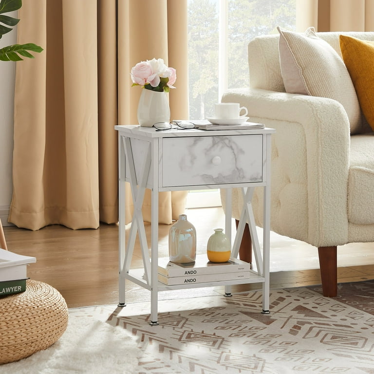 Off white end clearance tables