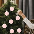 thumbnail image 5 of OEFNTAC Christmas Decoration Hanging Ball 5cm Red Pink White Soft Yarn Cozy Mini Tree Ornament Handmade Look Decorative Accent Reusable For Party Holiday 1.97x1.97x1.97in, 5 of 6