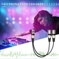 thumbnail image 2 of 3Pin XLR Female to Dual 2 Male Y Splitter 30cm Adapter Cable Wire (Red), 2 of 8