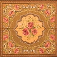 thumbnail image 1 of Ahgly Company Indoor Square Medallion Orange French Area Rugs, 8' Square, 1 of 1