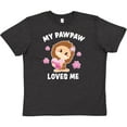 thumbnail image 3 of Inktastic My Pawpaw Loves Me with Bigfoot Youth T-Shirt, 3 of 5
