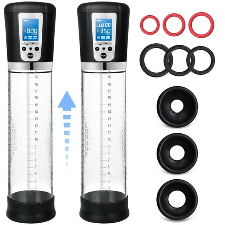 NCTTRP Electric Penis Pump, Rechargeable, 4 Adjustable Modes, Black