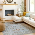 thumbnail image 2 of Surya Reina 79x79" Traditional Polyester Rug in Gray/Cream/Denim/Mustard/Olive, 2 of 6