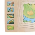 thumbnail image 3 of 4 Capas Rompecabezas Mariposa Jardín de Infantes Niños Juguete Niños Aprenden Hugo Patrón Bloques de madera, 3 of 10